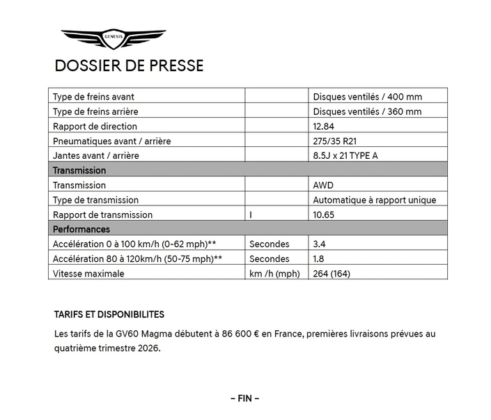 Le Genesis GV60 Magma est une vraie surprise face au Porsche Macan Turbo Electric