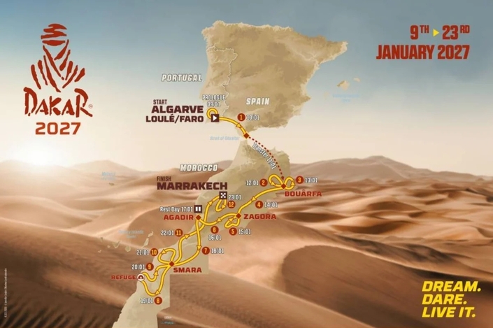 Direction le Portugal, l’Espagne et le Maroc pour le Dakar 2027