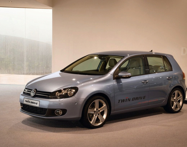 Un prototype diesel-hybride rechargeable : Volkswagen Golf VI Twin Drive