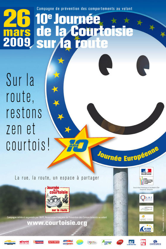 Gros plan sur la Journée Nationale de la Courtoisie au Volant et sur la route 2009 