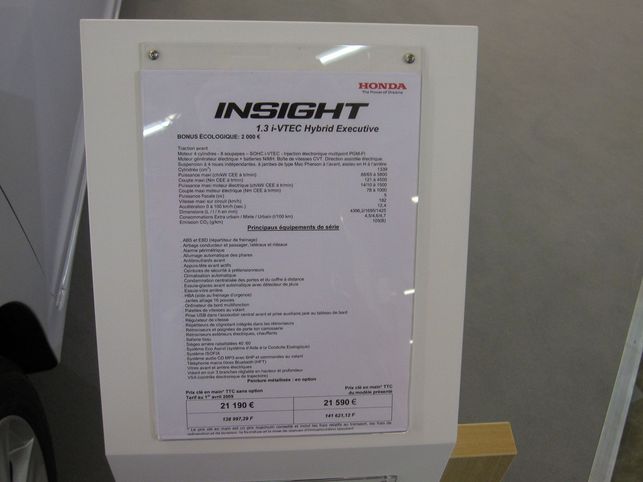 En direct du Salon Planète Durable 2009 : les technologies écolos de Honda