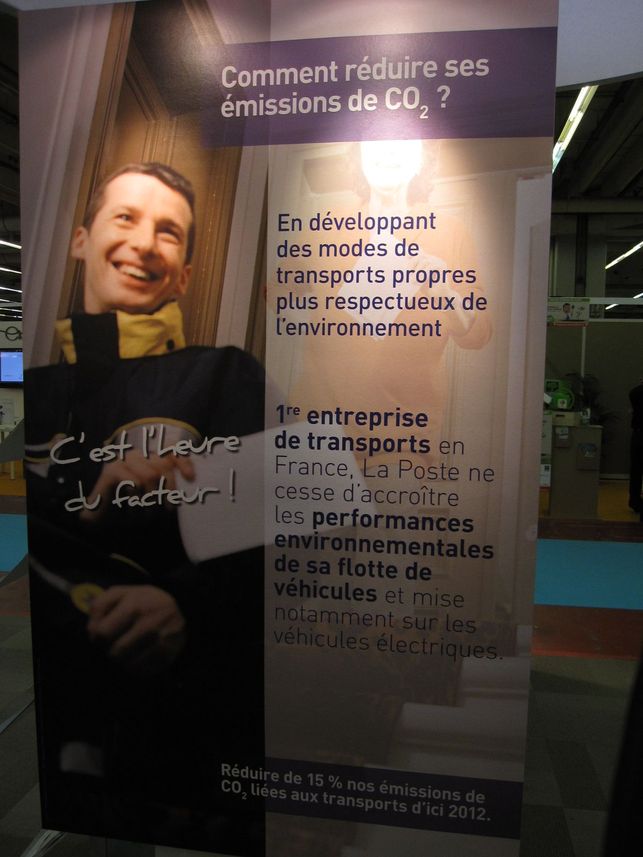 En direct du Salon Planète Durable 2009 : la mobilité durable selon la Poste