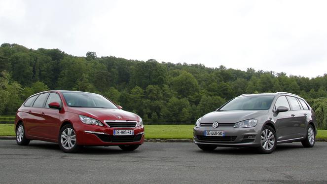 Comparatif vidéo - Peugeot 308 SW - Volkswagen Golf SW : la revanche ? 