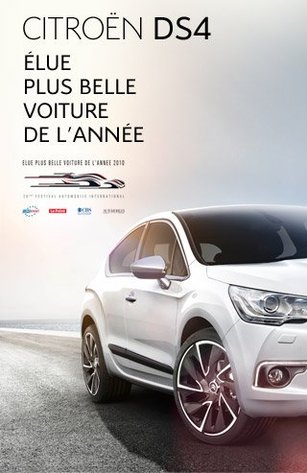 Citroën DS4 élue "Plus Belle Voiture de l'année" 