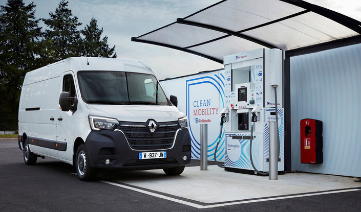 Renault commercialise actuellement deux utilitaires alimentés à l’hydrogène.