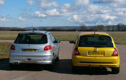 Renault Clio RS 2.0 182 ch - Peugeot 206 RC : deux bombes surdouées 