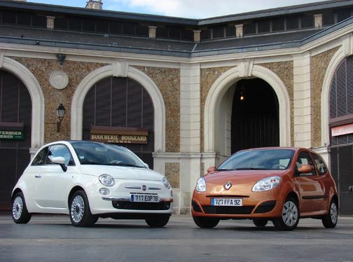 Renault Twingo 2/ Fiat 500 : une rencontre mythique