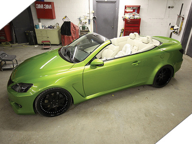SEMA Show 2009 : Fox Marketing 2010 Lexus IS350C, séchoir pistache vanille