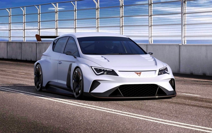 Cupra dévoile une Leon de course électrique