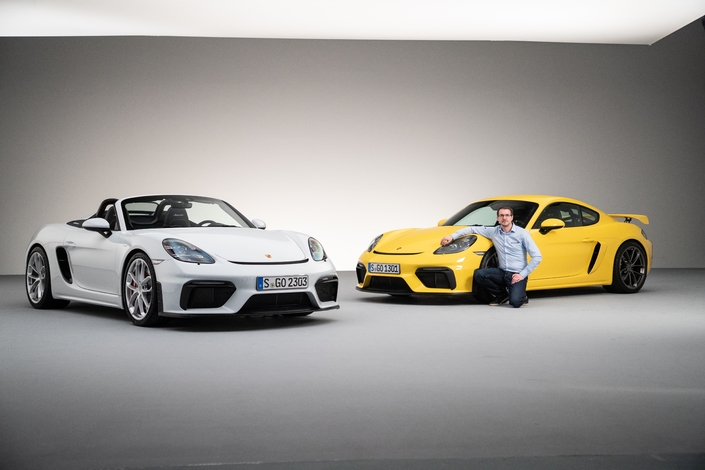 Porsche 718 Cayman GT4 et Boxster Spyder : retour du bon son (présentation vidéo)