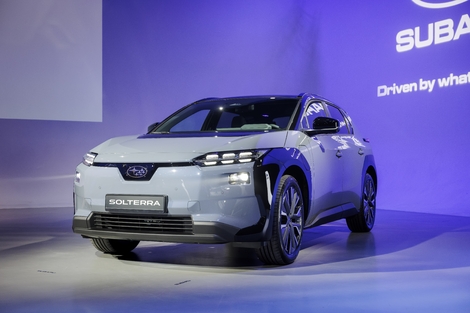 Le Solterra restylé est une des trois nouveautés présentées vendredi dernier par Subaru.