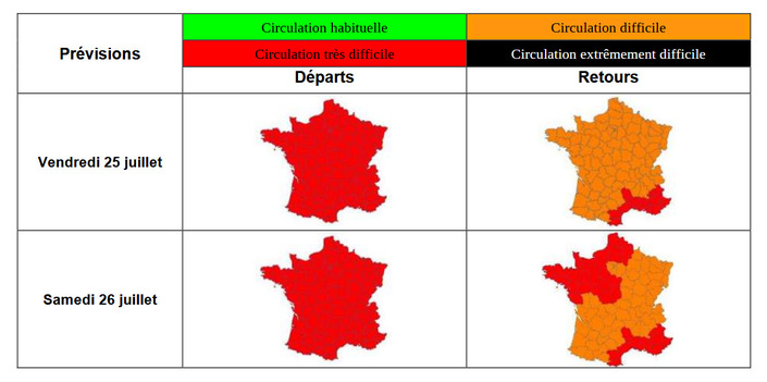 Les routes de France vont voir rouge ce week-end
