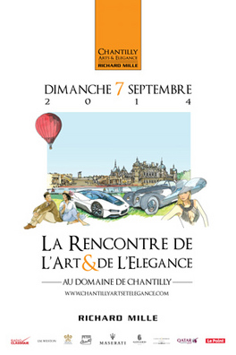 Un nouveau concours d'élégance à Chantilly le dimanche 7 septembre 2014