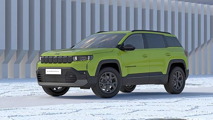 Le nouveau Jeep Compass n’est pas qu’électrique, il est aussi doté de motorisations thermiques électrifiées. La marque Jeep (et le groupe Stellantis) ayant bien compris qu’elle ne pouvait se passer de véhicules thermiques avant que les modèles électriques ne deviennent incontournables.© Jeep