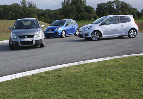 Comparatif Renault Twingo RS/ Suzuki Swift Sport/ Citroën C2 VTS : sportives mais exploitables?