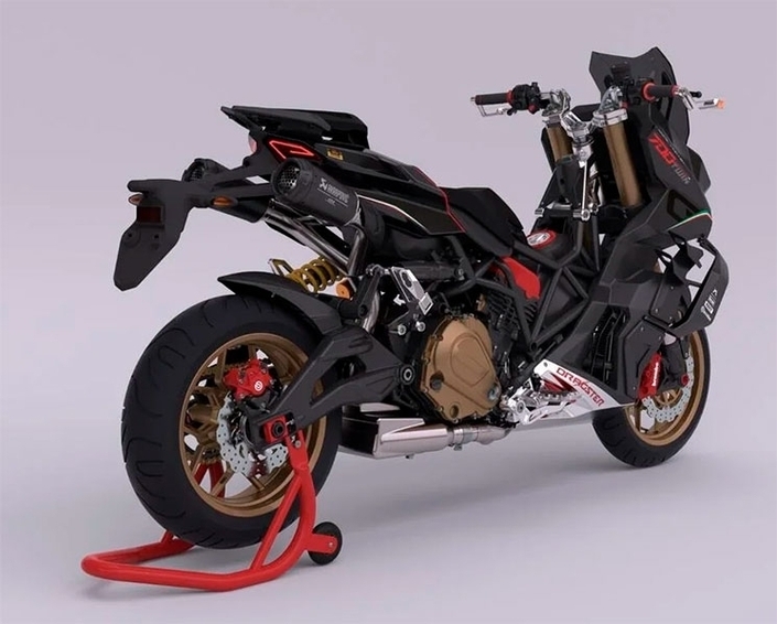 Le scooter badgé Italjet.