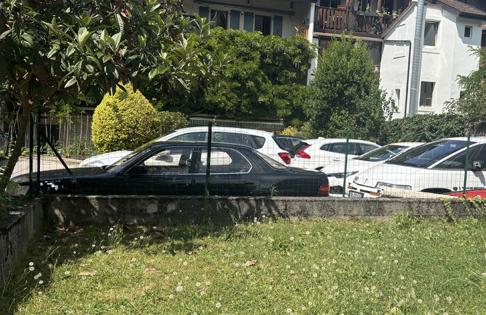 Concurrente de la Jaguar ci-dessus, cette Lexus LS 400 voisinait ici avec un Pontiac Transport. Le soir même, deux d'entre nous épluchaient les annonces… Comment ça, se soigner ?