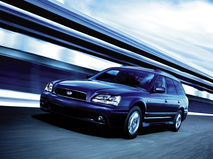 C'est au volant d'une Subaru Legacy Station Wagon datée du tournant des années 90/2000 que Michael Massie s'engage tête baissée dans une fugue marathon - Crédit Subaru