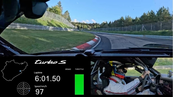 "Elle est plus agile, a plus de grip, et se montre plus rapide que sa devancière dans toutes les portions difficiles de la piste", commente Jörg Bergmeister qui à l'automne 2024 a établi le nouveau chrono de référence de la nouvelle Turbo S au Nürburgring (7:03:92, soit 14 secondes gagnées!)