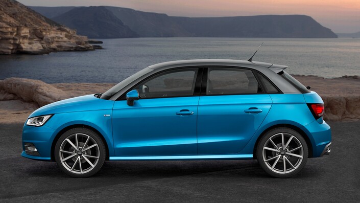 Une finition S-Line, une couleur sympa et de belles jantes renforceront le potentiel de l'Audi A1, ici en 2015, en collection.