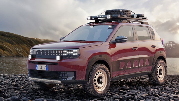 Alors que le concept-car Fiat Grande Panda 4x4 Manifesto annonce clairement la venue d’une version 4x4 dans la gamme de la Grande Panda, l’Opel Frontera Gravel cache encore son jeu.