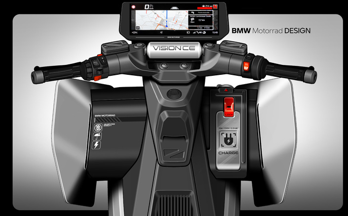 Avec le Vision CE BMW modernise son mythique scooter C1
