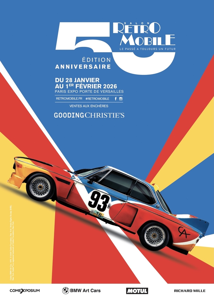 L'affiche de Rétromobile 2026.