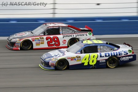 Nascar-Fontana: Et un Hold-up pour Harvick, un !