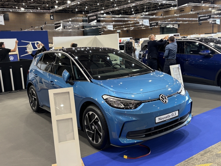 ID.3, ID.4 et ID.7 sont présentes et Volkswagen va vraisemblablement pratiquer de grosses remises.