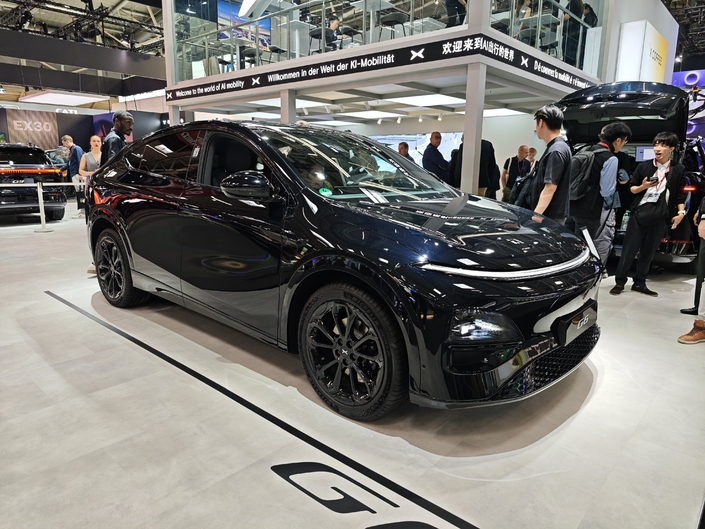 Le stand XPeng au salon de Munich 2025 : grosse offensive