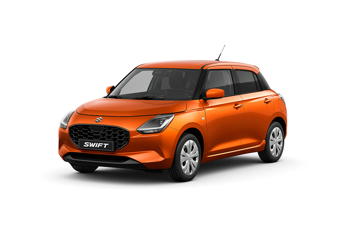 La Suzuki Swift est l'une des citadines les plus agréables à conduire. En version 1.2 hybride d'entrée de gamme, on la trouve actuellement à 215 € par mois sur 37 mois (apport de 3000 €) pour 15 000 km annuels.
