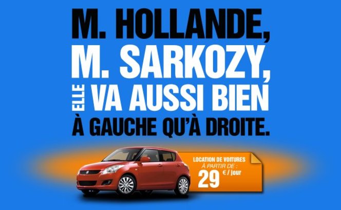 Sixt s'amuse de la campagne présidentielle