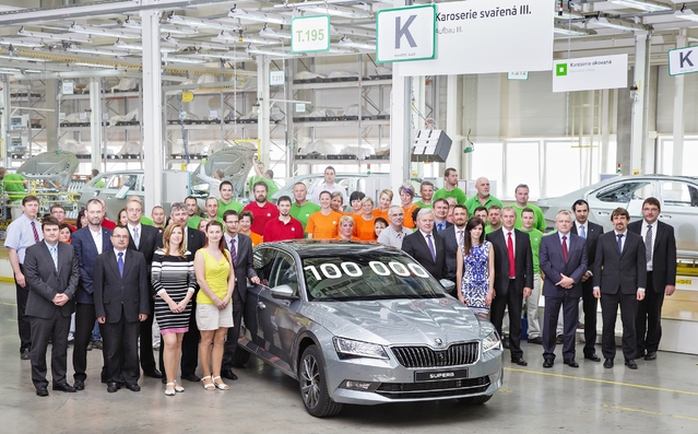 Skoda Superb 3 : déjà 100 000 exemplaires produits