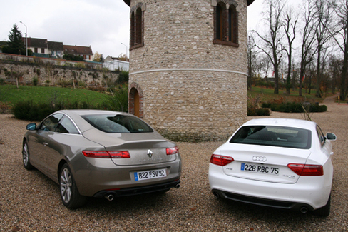 Comparatif Audi A5 3.0 TDI / Renault Laguna Coupé 3.0 dCi: une question de légitimité