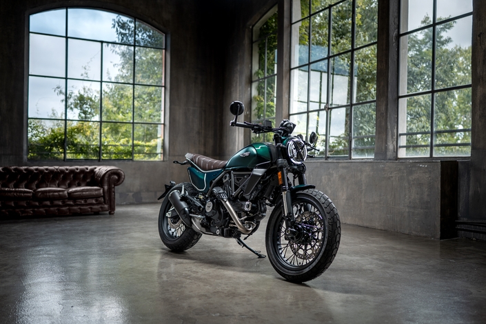 Une nouvelle livrée vert émeraude pour la Ducati Scrambler Nightshift