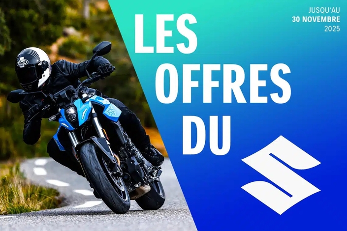 De nouvelles promos sur les motos Suzuki