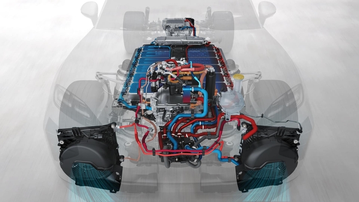 La batterie du Cayenne électrique fait 113 kWh de capacité.