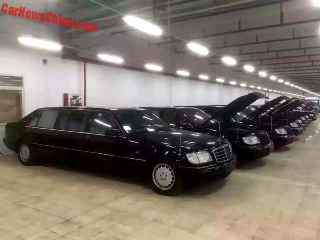 La municipalité de Shanghai a vendu ses 8 limousines Mercedes rebadgées