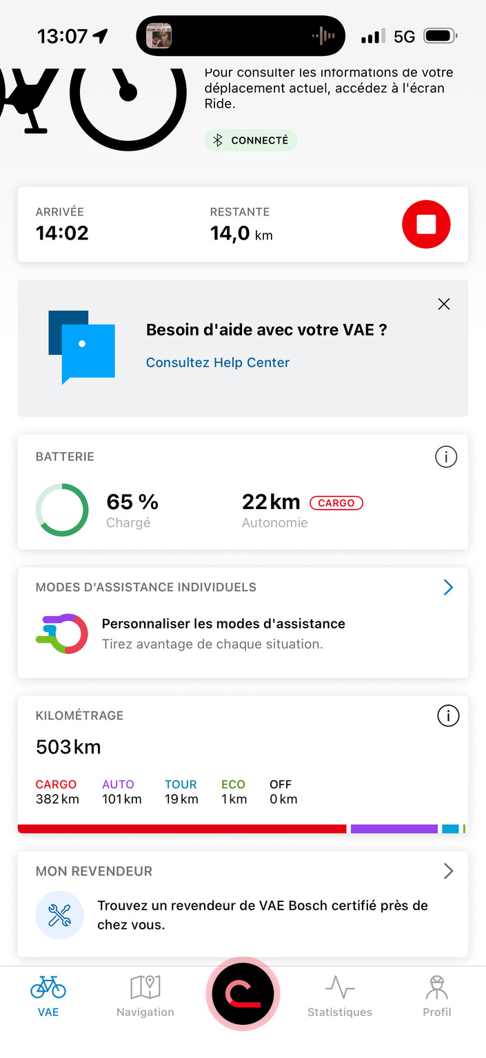 L’application eBike Flow a bien évolué depuis ses débuts.