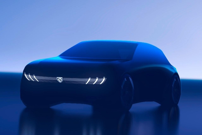 Une ébauche de la future 208 dévoilée par Peugeot au printemps dernier.