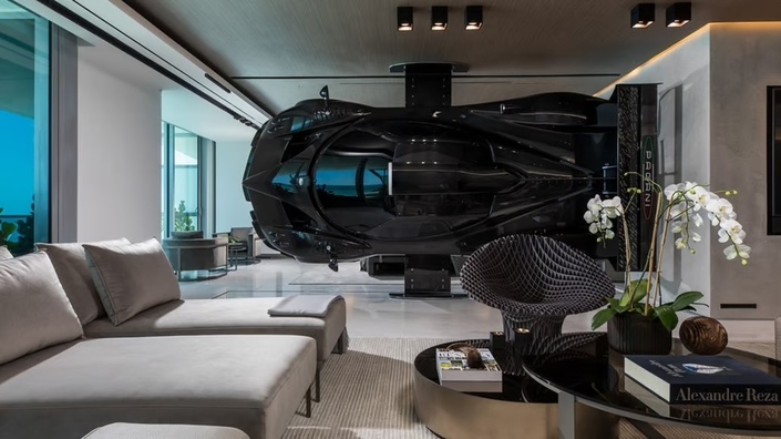 Cette Pagani sert de cloison