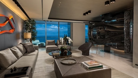 Cette Pagani sert de cloison