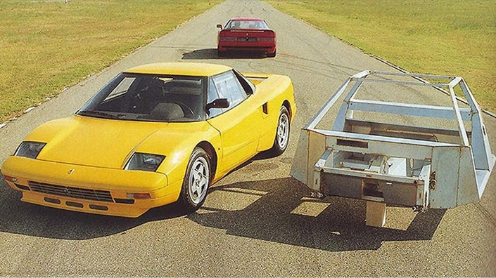 En 1988, la 2e Ferrari 408 RM adopte l'aluminium collé pour sa structure. Novateur !