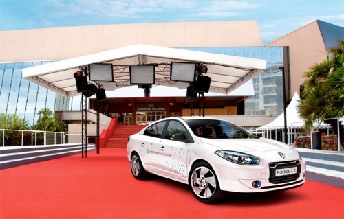 La Renault Fluence ZE star du Festival de Cannes