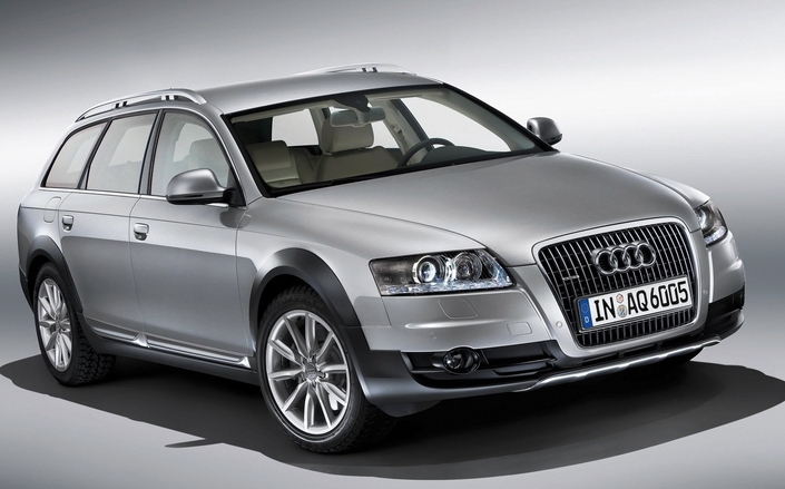 En 2008, l'Audi A6 Allroad bénéficie d'un léger restylage (notez les feux de jour à LED) et d'une puissance portée à 240 ch en V6 TDI 3.0.