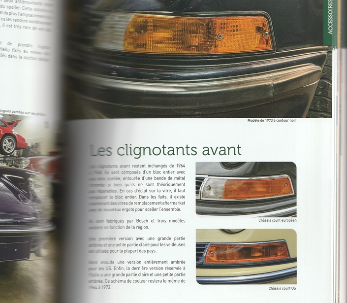 Voici typiquement le genre de détail (les clignotants) à surveiller pour s'assurer d'acheter une 911 Classic authentique.