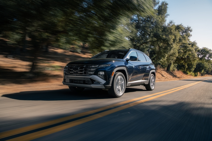 S'il perd sa transmission intégrale le Tucson hybride rechargeable peut profiter d'un châssis piloté en option (800 €).