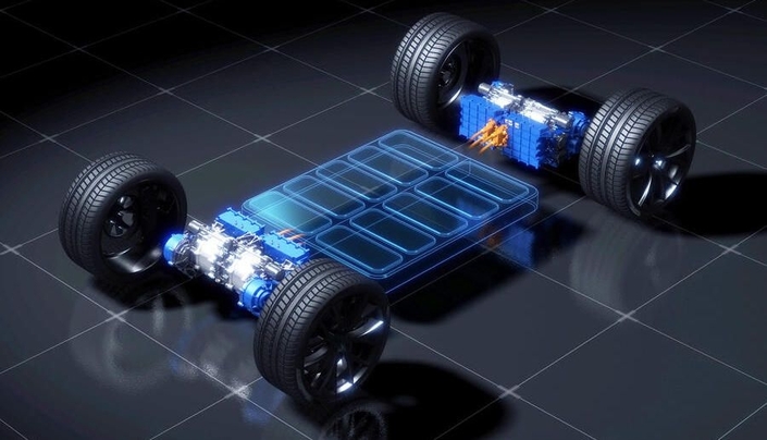 Un moteur électrique de voiture développé par Yamaha.