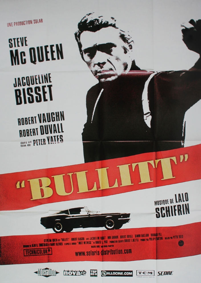La Mustang pilotée par Steve McQueen dans Bullitt.