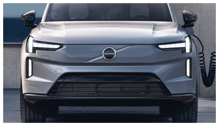 Le Volvo EX30 (EX90 à l'image) est un petit SUV électrique dont la sortie est prévue en 2023.